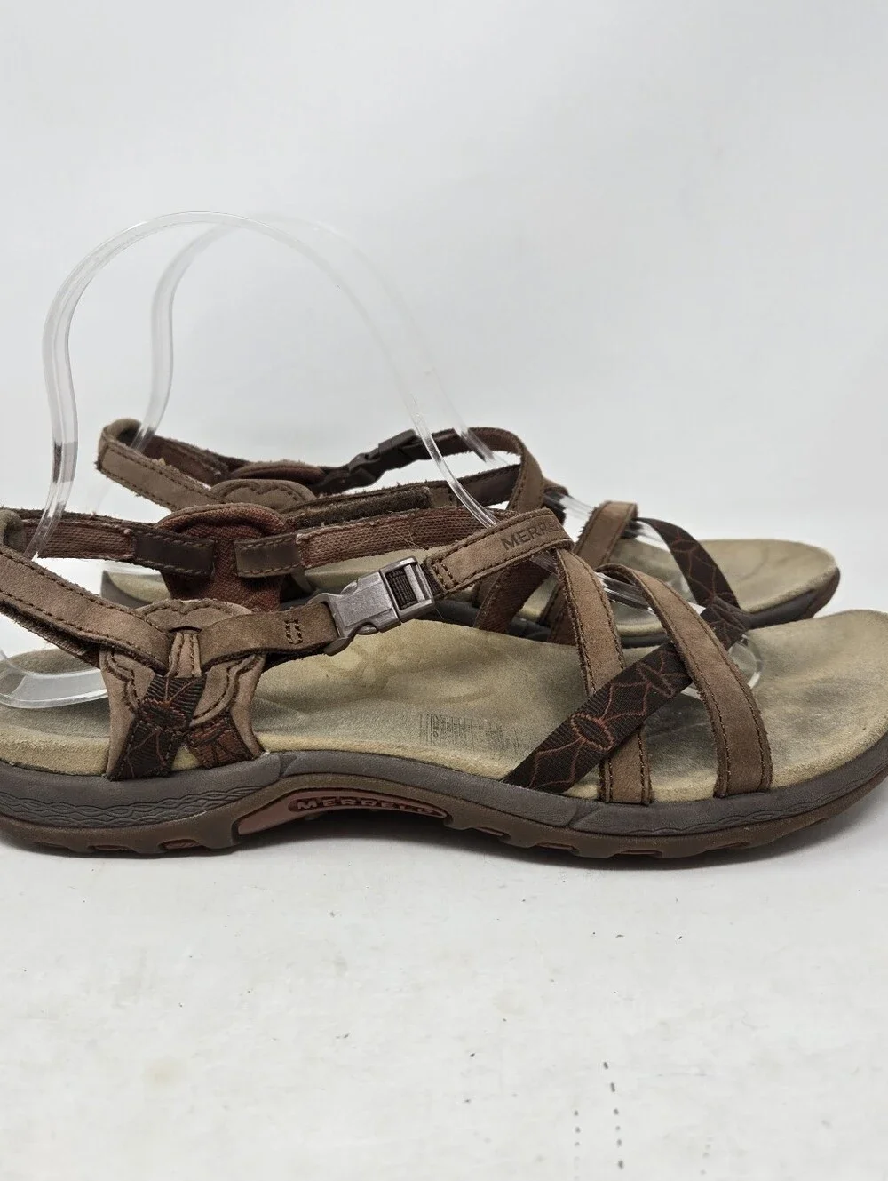 Merrell Comfort Strappy Slingback Slip on Open Toe Sandals Women's Size 9